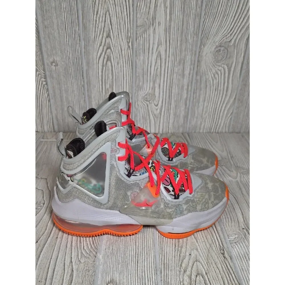 Nike Lebron 19 Fast Food Athletic Sneakers Kids Youth Size 4.5Y